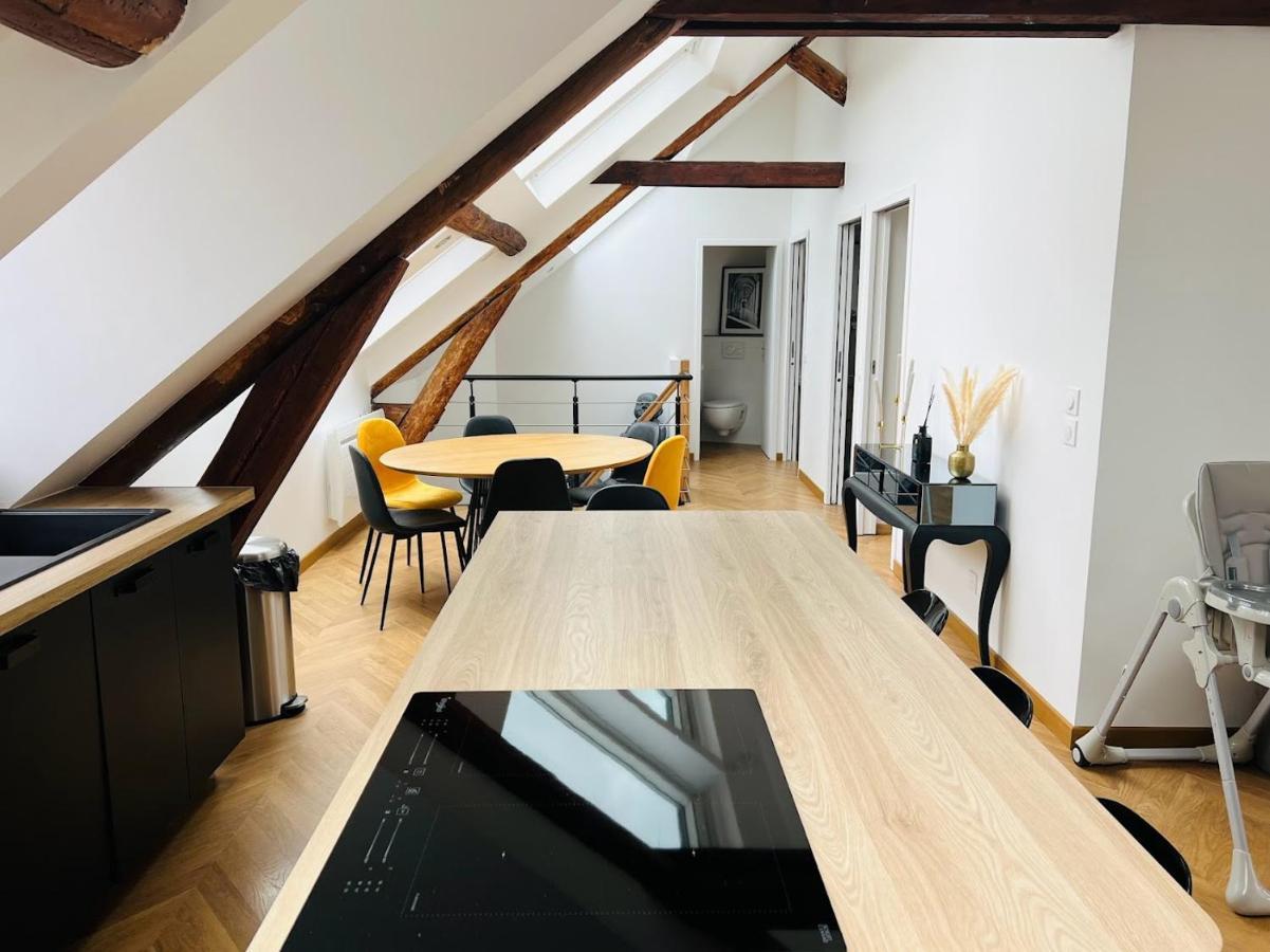 شقة Elegant T4 Centre Reims/Parking Prive المظهر الخارجي الصورة
